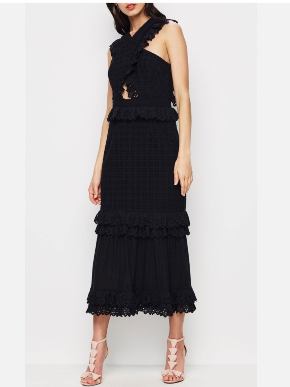 ★NWT Org.$420 Alice McCall Everything She Wants Midi Dress Black US4★